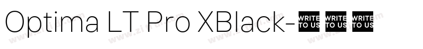 Optima LT Pro XBlack字体转换